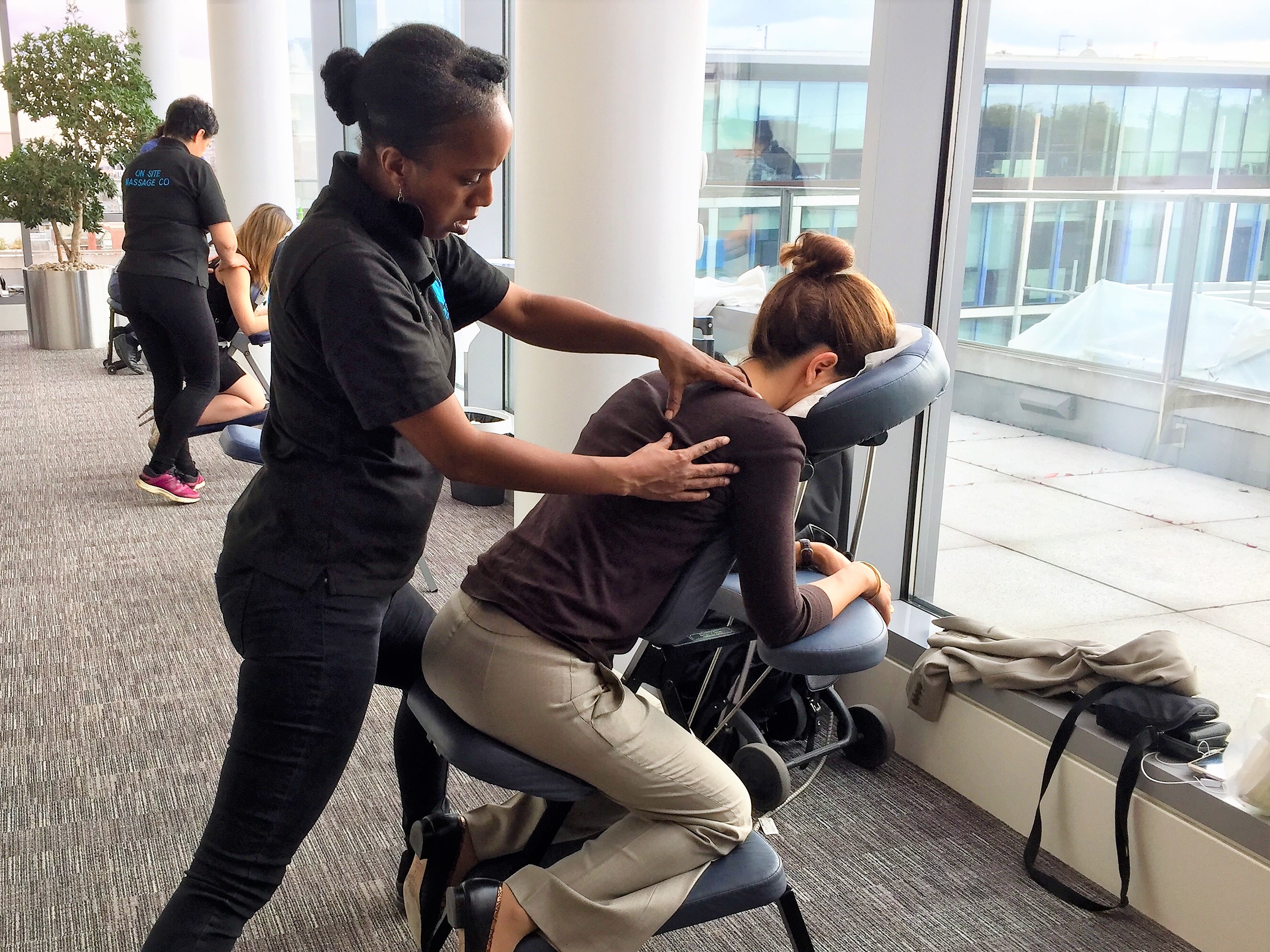 Corporate massage on sale